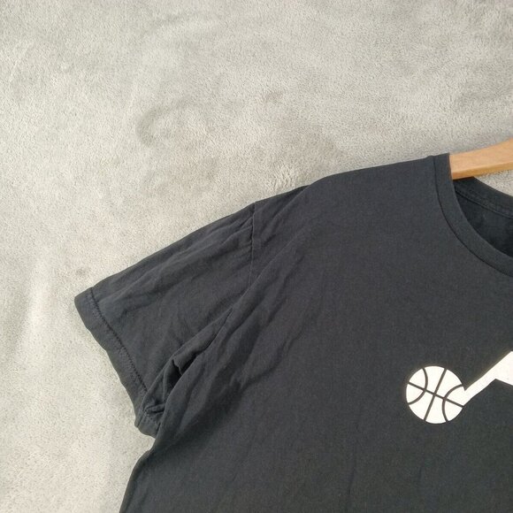 GILDAN Softstyle T-Shirt Size LARGE Men Sleeve Casual Solid Black - Picture 3 of 10